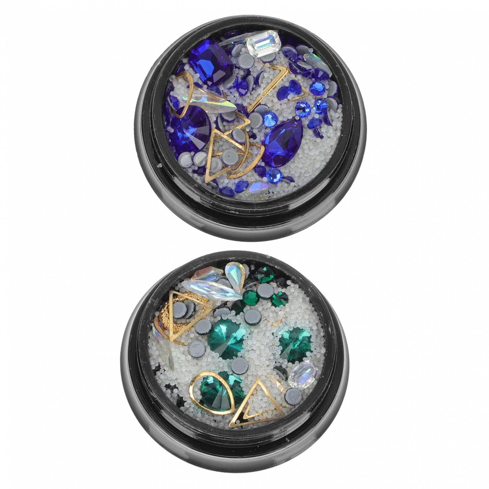 Стрази для нігтів у коробках, аксесуари, фото №1