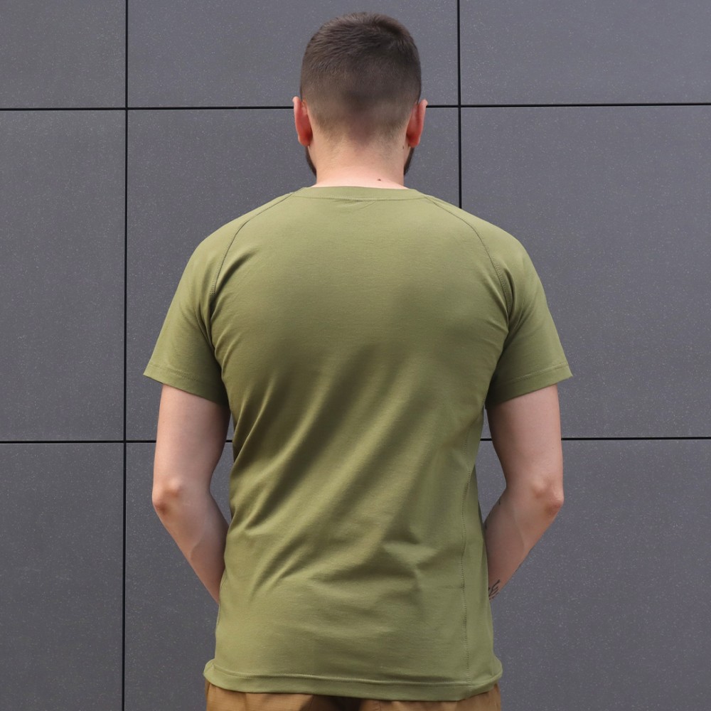 Футболка чоловіча тактична літня Ukr Cossacks оливкова, фото №4