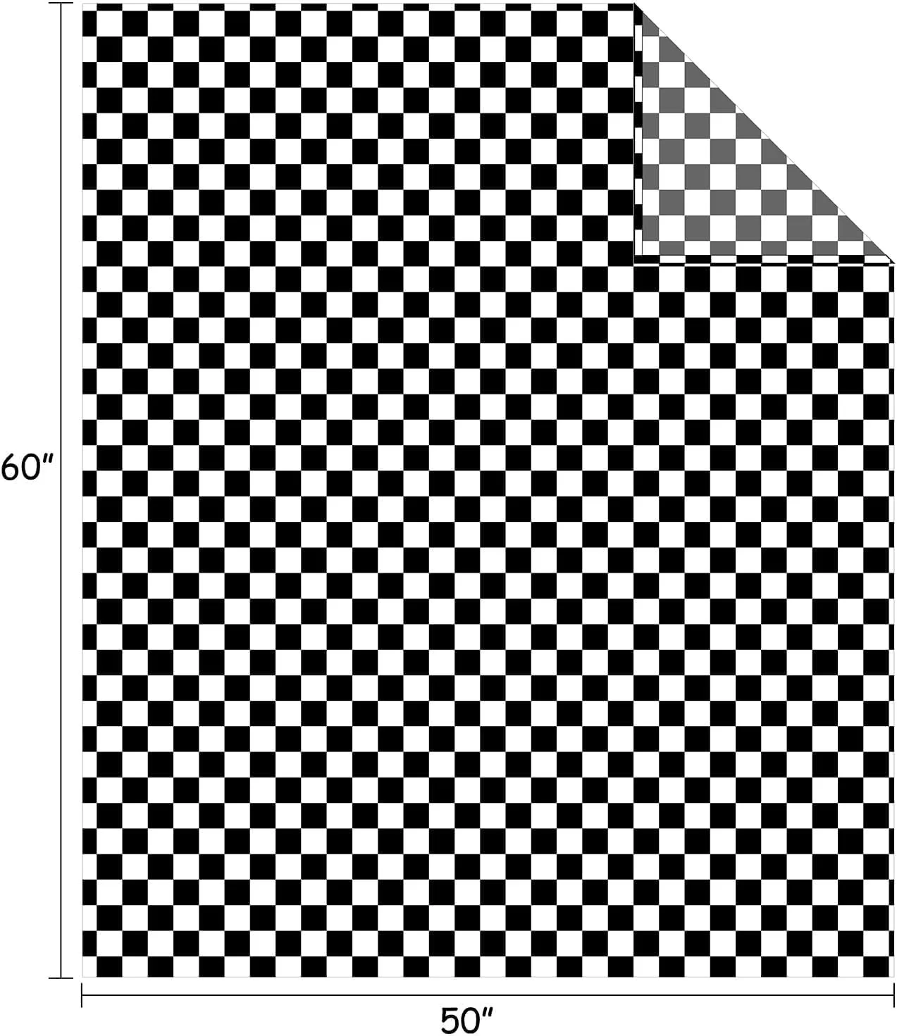 Плед FY FIBER HOUSE Фланелевий в клітинку Чорний, 127 x 152 см, фото №2