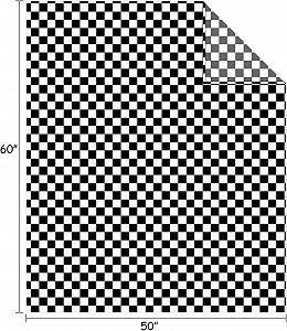 Плед FY FIBER HOUSE Фланелевий в клітинку Чорний, 127 x 152 см synthetic.ua - Фото 1