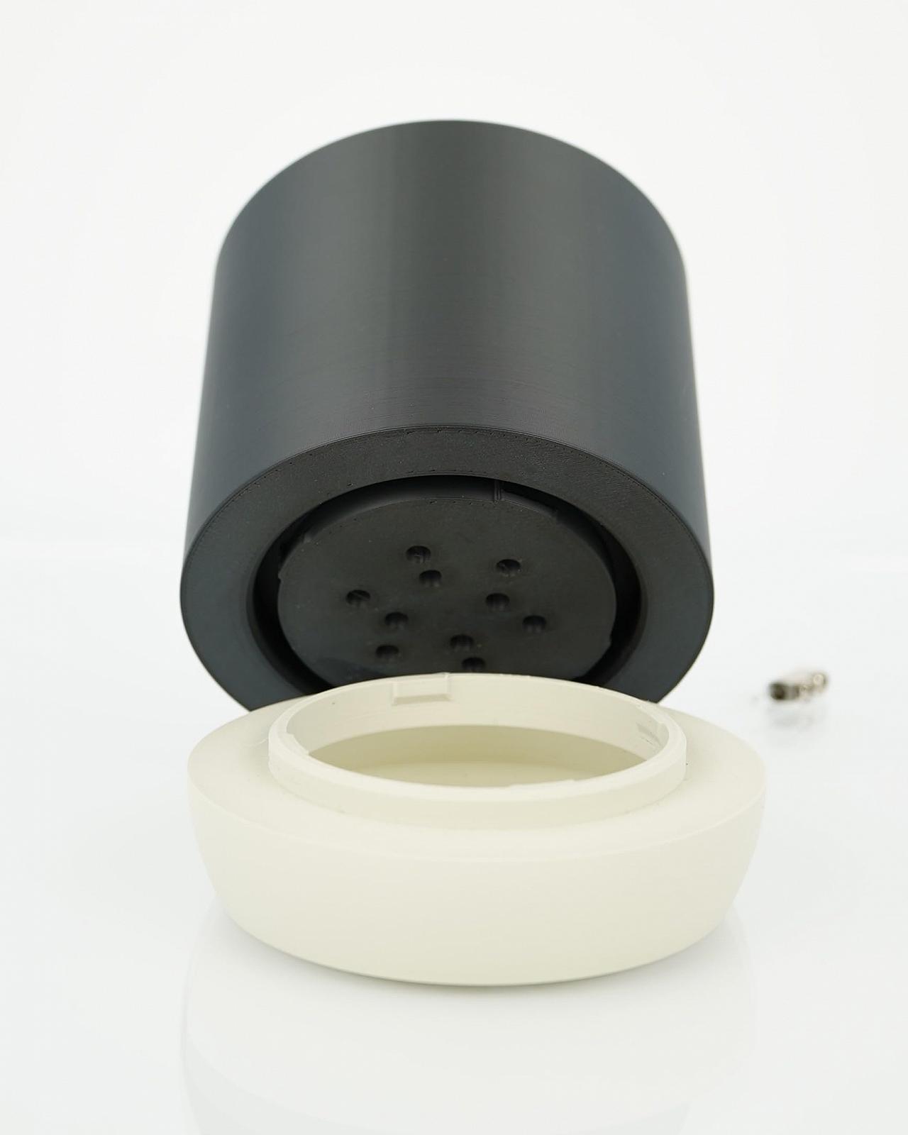 Підвісний кошик Two-Tone Smooth Сучасний Невидима підвіска та знімний піддон Слонова кістка Набір: Великий + Малий, фото №3