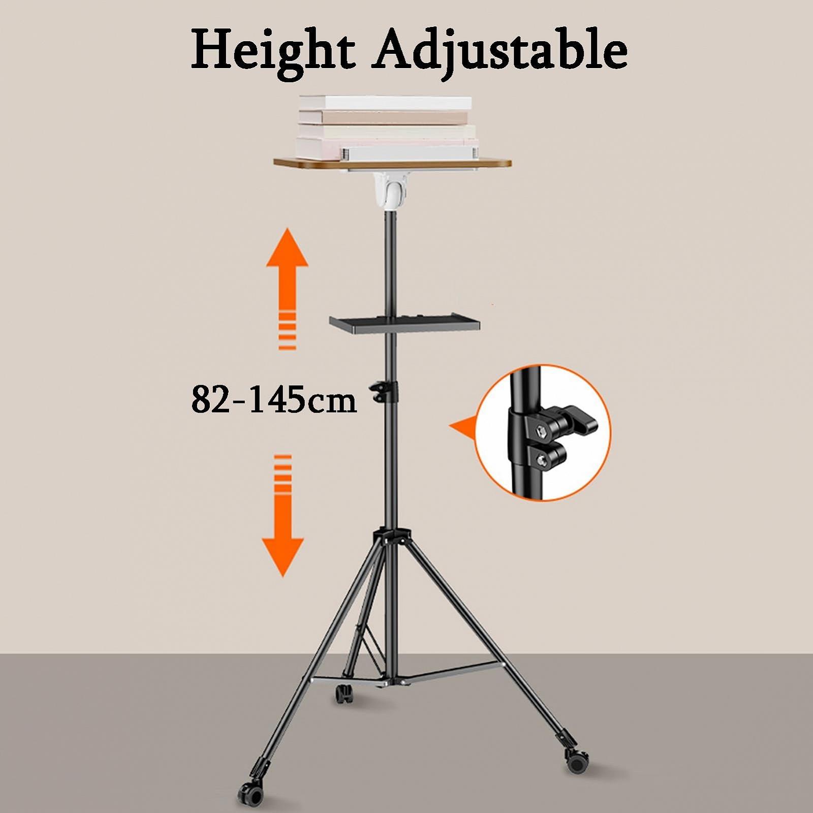 Напольная подставка для ноутбука Регулируемая подставка для проектора с колесами для дома, фото №3