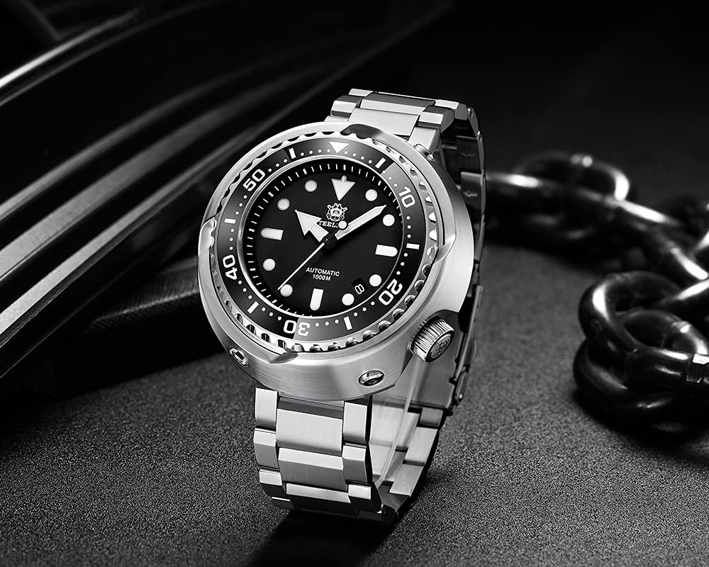 Годинник STEELDIVE Waterproof Diving Automatic Mechanical NH35A Saphire Crystal Чоловічий Нержавіюча сталь, фото №2