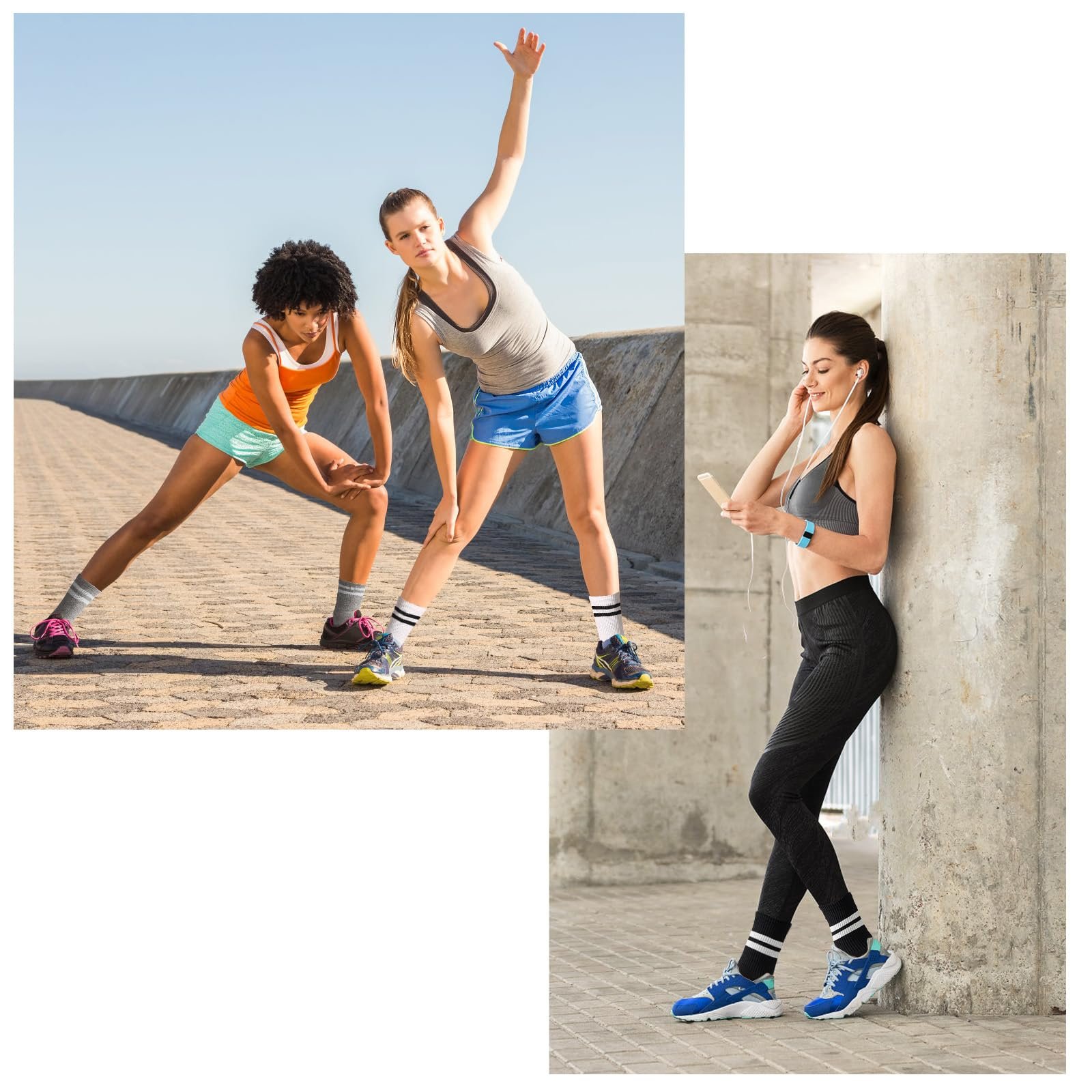 Тенісні шкарпетки Без бренду Смугасті 39-42, фото №5