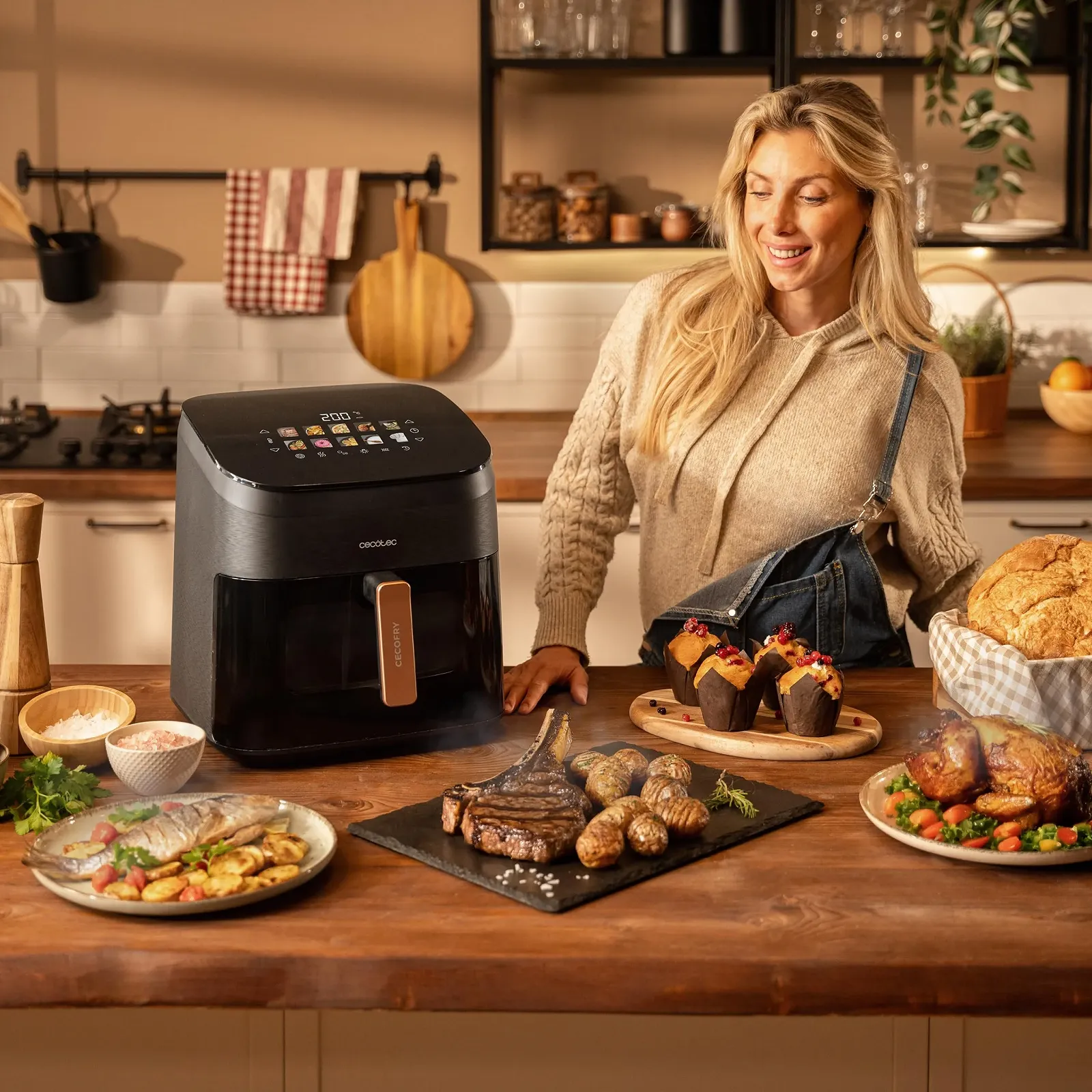 Мультипечь-гриль Cecotec Cecofry & Grill Smokin' 8500 Plus 8.5 л 2200 Вт, фото №4 Мультипечь-гриль Cecotec Cecofry & Grill Smokin' 8500 Plus 8.5 л 2200 Вт, фото №4