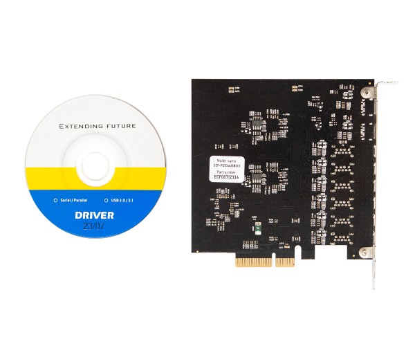 Плата розширення Frime PCI-E to USB3.2 Gen2 TYPE-A C (6+2 порти ASM3142+VL822 (ECF-PCIEtoUSB013), фото №2