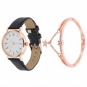 Купить Набор: Женские часы PartyKindom с браслетом PU регулируемый для особых случаев подарок для отдыха - Фото 1 Набор: Женские часы PartyKindom с браслетом PU регулируемый для особых случаев подарок для отдыха - Фото 1