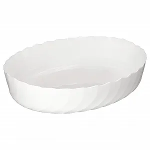 Форма для запікання MamboCat Trianon овальна біла 3 л 37 x 28.5 x 8.5 см - Фото 1