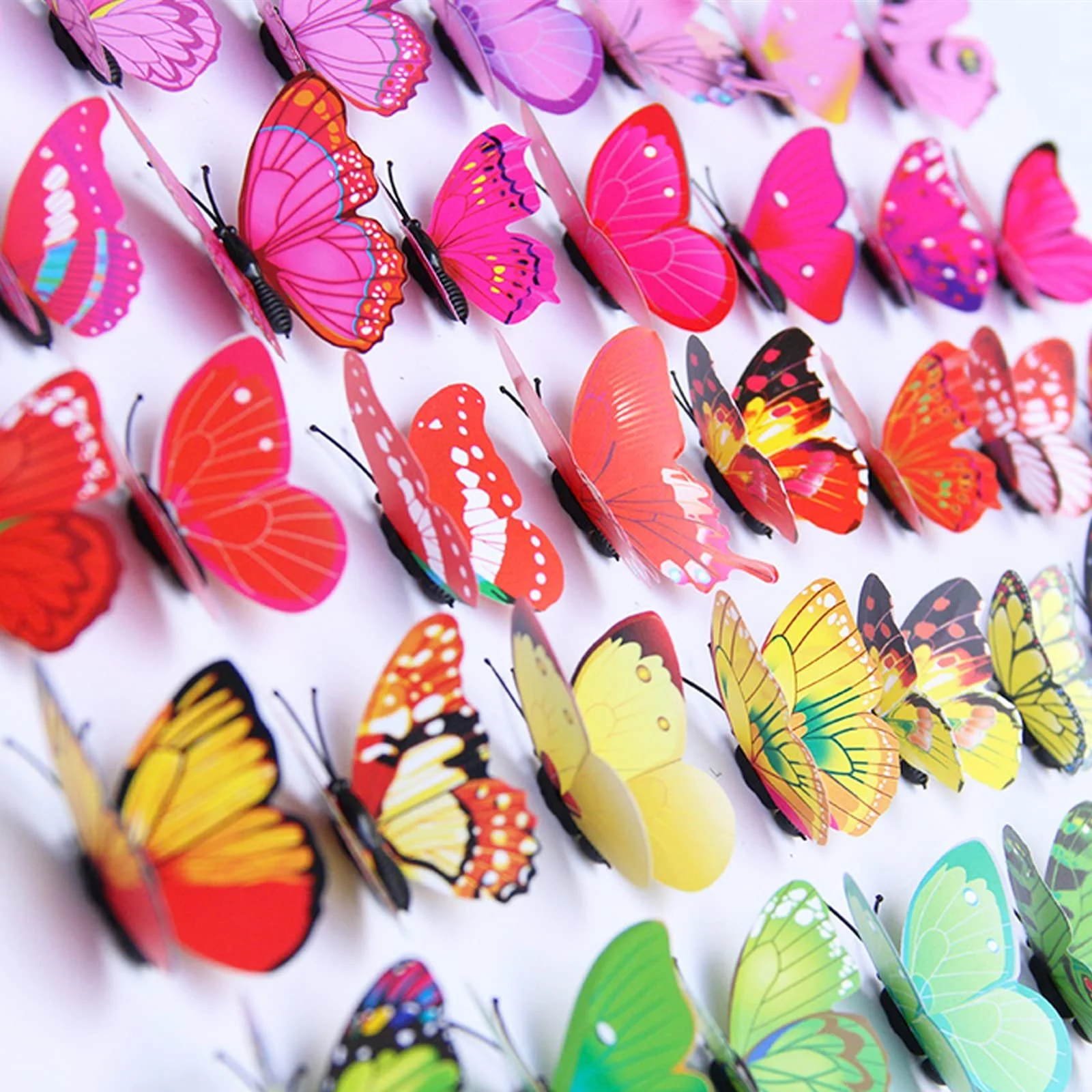 Набір наклейок iwobi 3D Метелики 72 шт., фото №2