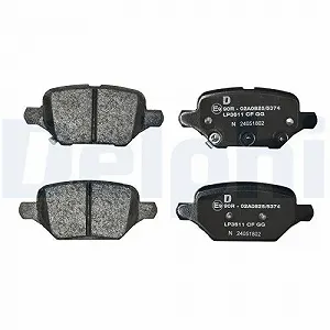 Комплект тормозных колодок DELPHI LP3611 дисковый тормоз для OPEL VAUXHALL CHEVROLET synthetic.ua - Фото 1