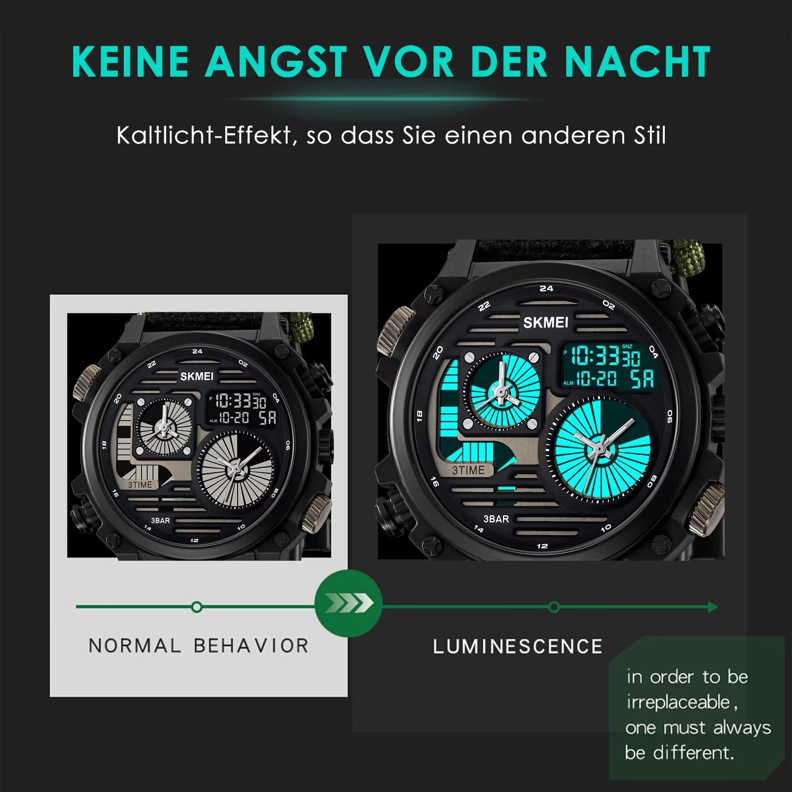 Часы Findtime Digital Stopwatch Мужские Водостойкие Хронограф Большие Черные, фото №5