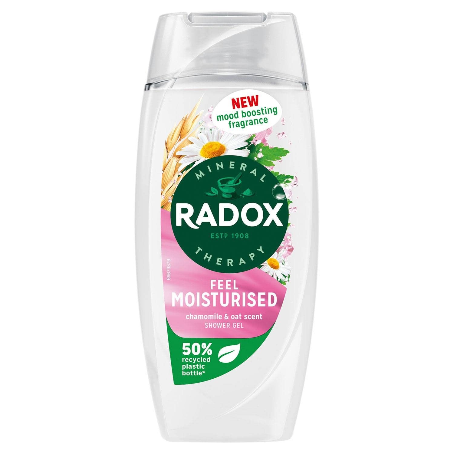 Гель для душа Radox Mineral Therapy Feel Chamomile & Oat Moisturising 225 мл упаковка из 3 штук, фото №2
