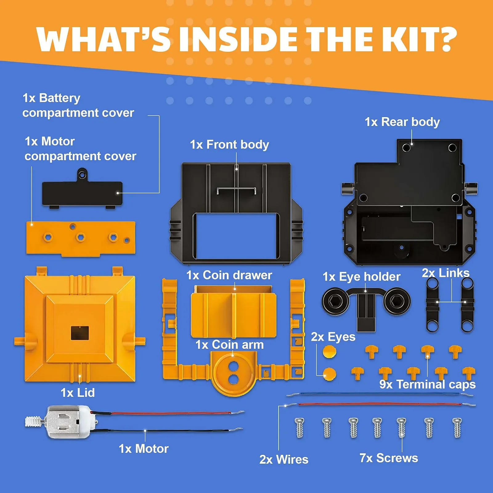 Скарбничка 4M Kids Robotix 403422 робот механічна, фото №5