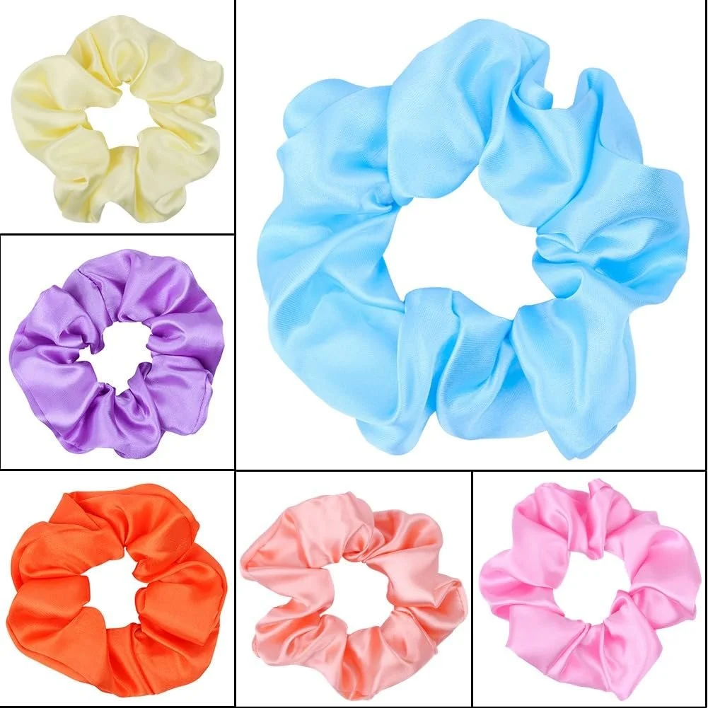 Набір з 4 жіночих атласних гумок для волосся, фото №4