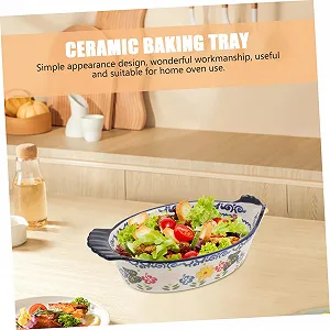 Форма для запікання SOLUSTRE керамічна з подвійними ручками для тортів та м'яса synthetic.ua - Фото 1