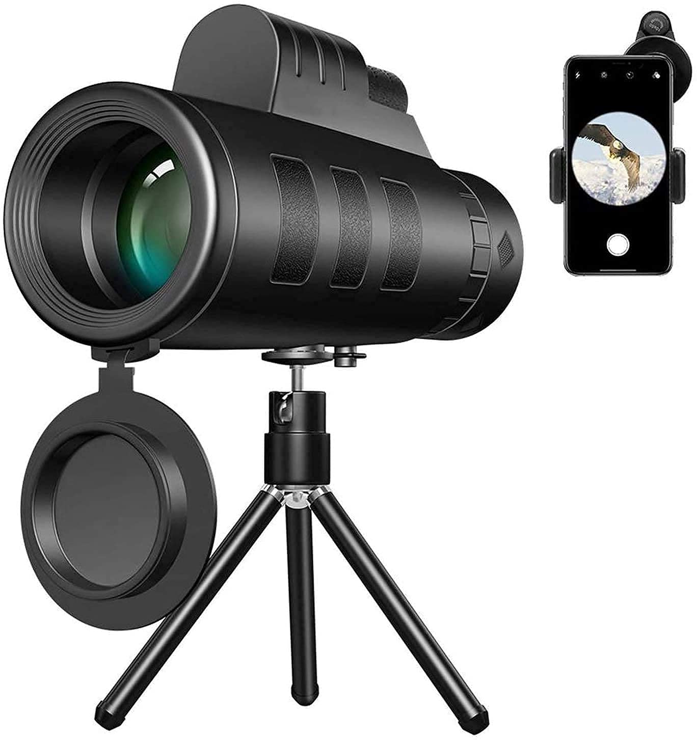 Монокуляр WANWEN Teleskop 40x60 с креплением для телефона и штативом, фото №1