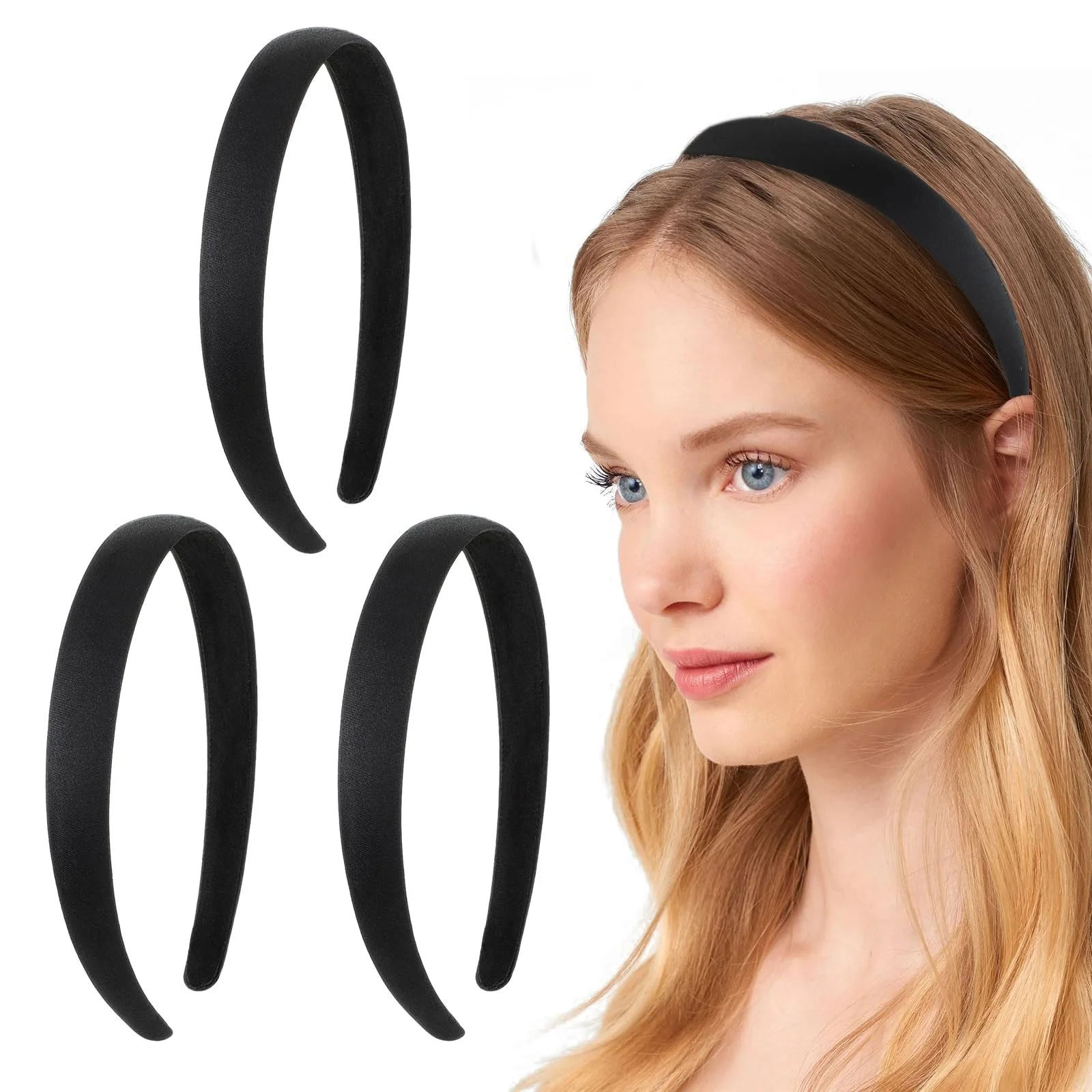 Обруч Тканинний 2 cm Широкий, фото №7