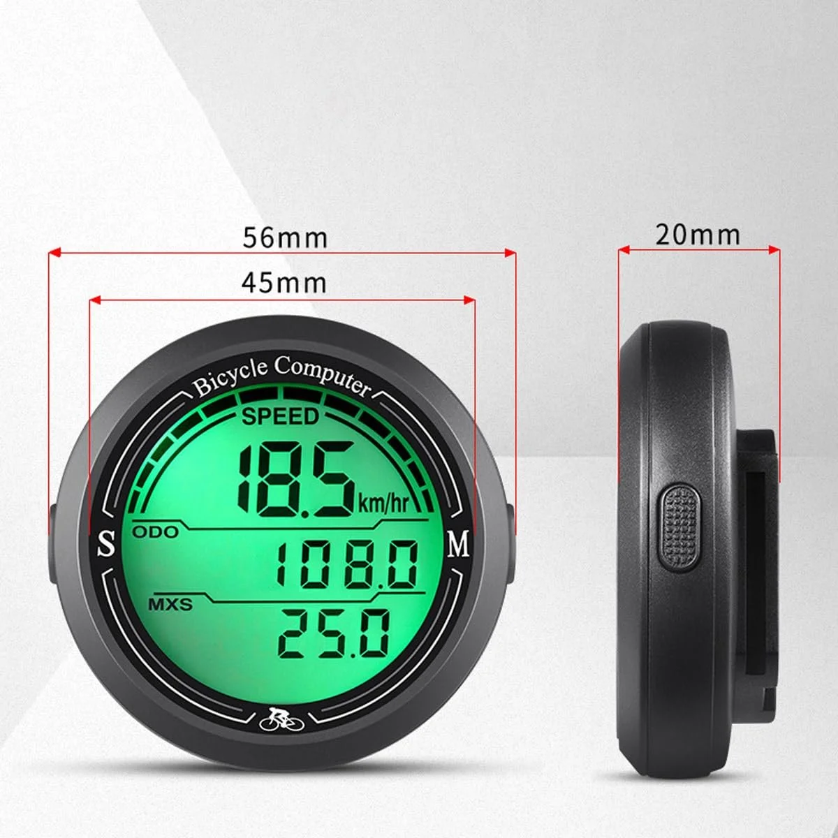 Велокомп'ютер Ausi IP67 Waterproof Wireless GPS Speedometer Odometer з автовідключенням, фото №7