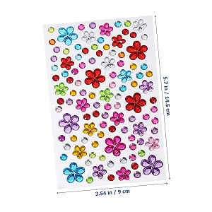 Стразы для лица и ногтей, 8 листов, самоклеящиеся блестящие камни для макияжа, фестиваля и карнавала, временные драгоценности, блестящее украшение для глаз и тела synthetic.ua - Фото 1