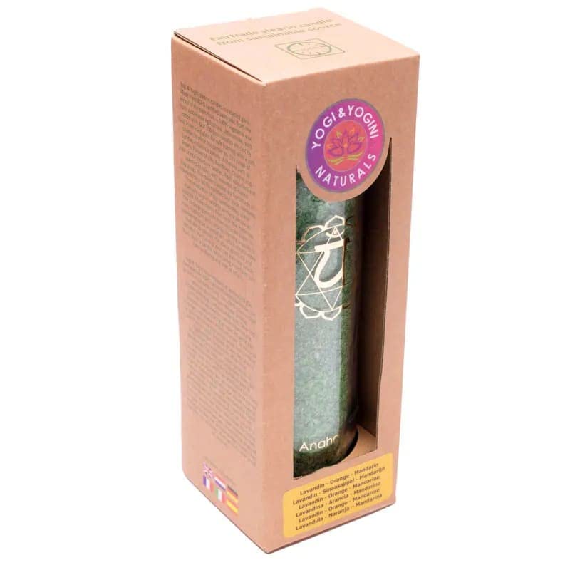Свеча Panotophia 1 Scented Candle Stearin 4th Chakra 21 x 6.5 cm Стеклянная Ритуальная Свеча, фото №2