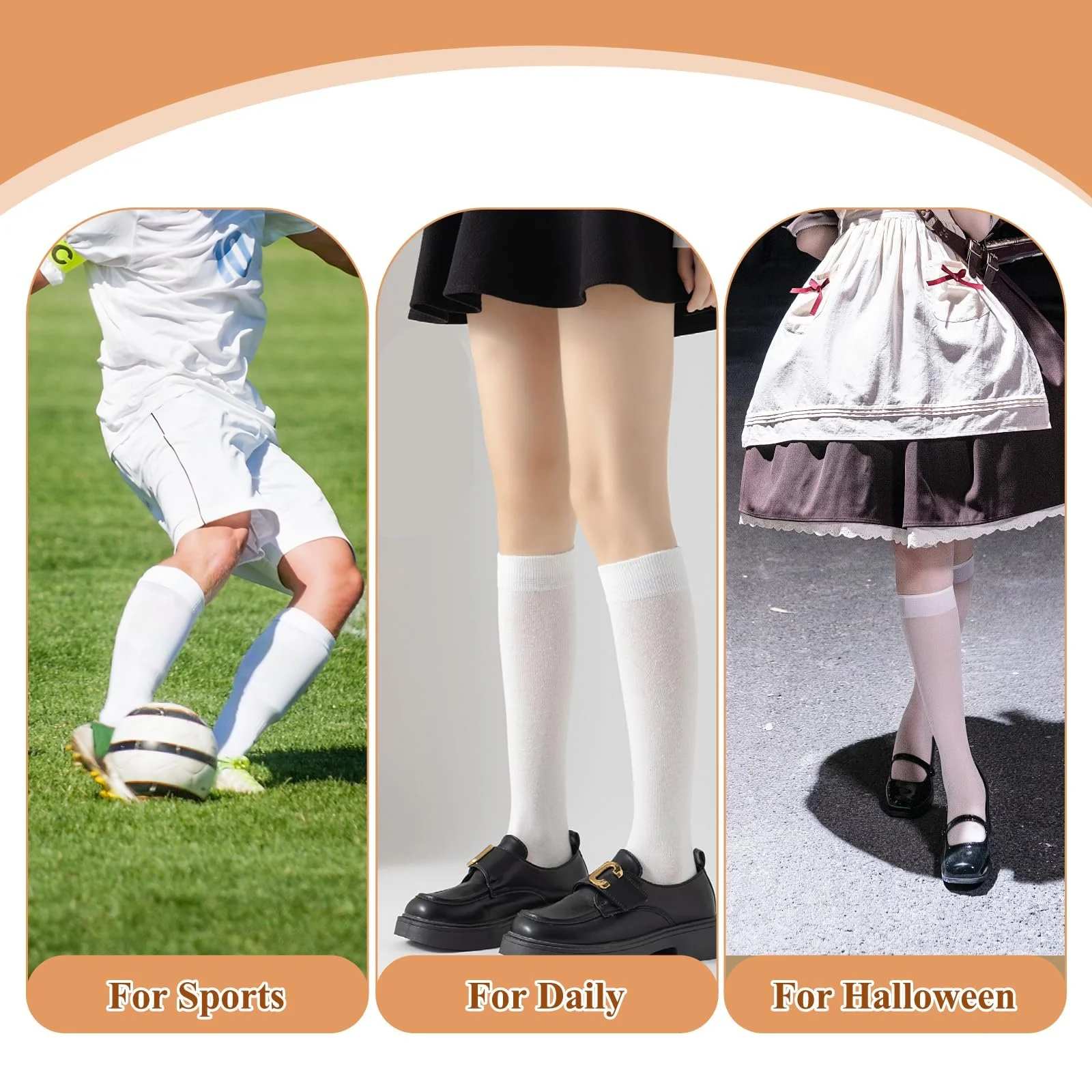 Жіночі шкарпетки до коліна Бавовняні, фото №7