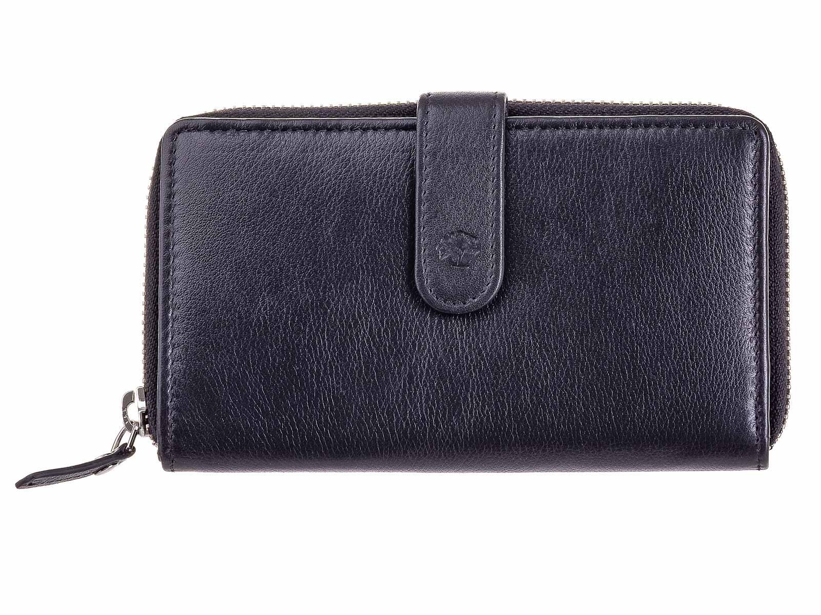 Женский кошелек на молнии Ledermeid Prato LM B06-K-RFID-black Классический Черный, фото №1