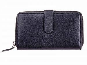 Женский кошелек на молнии Ledermeid Prato LM B06-K-RFID-black Классический Черный - Фото 1