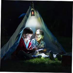 Ручной фонарик OSALADI с солнечной батареей и аккумулятором для кемпинга, активного отдыха и экстренных случаев, компактный и легкий synthetic.ua - Фото 1