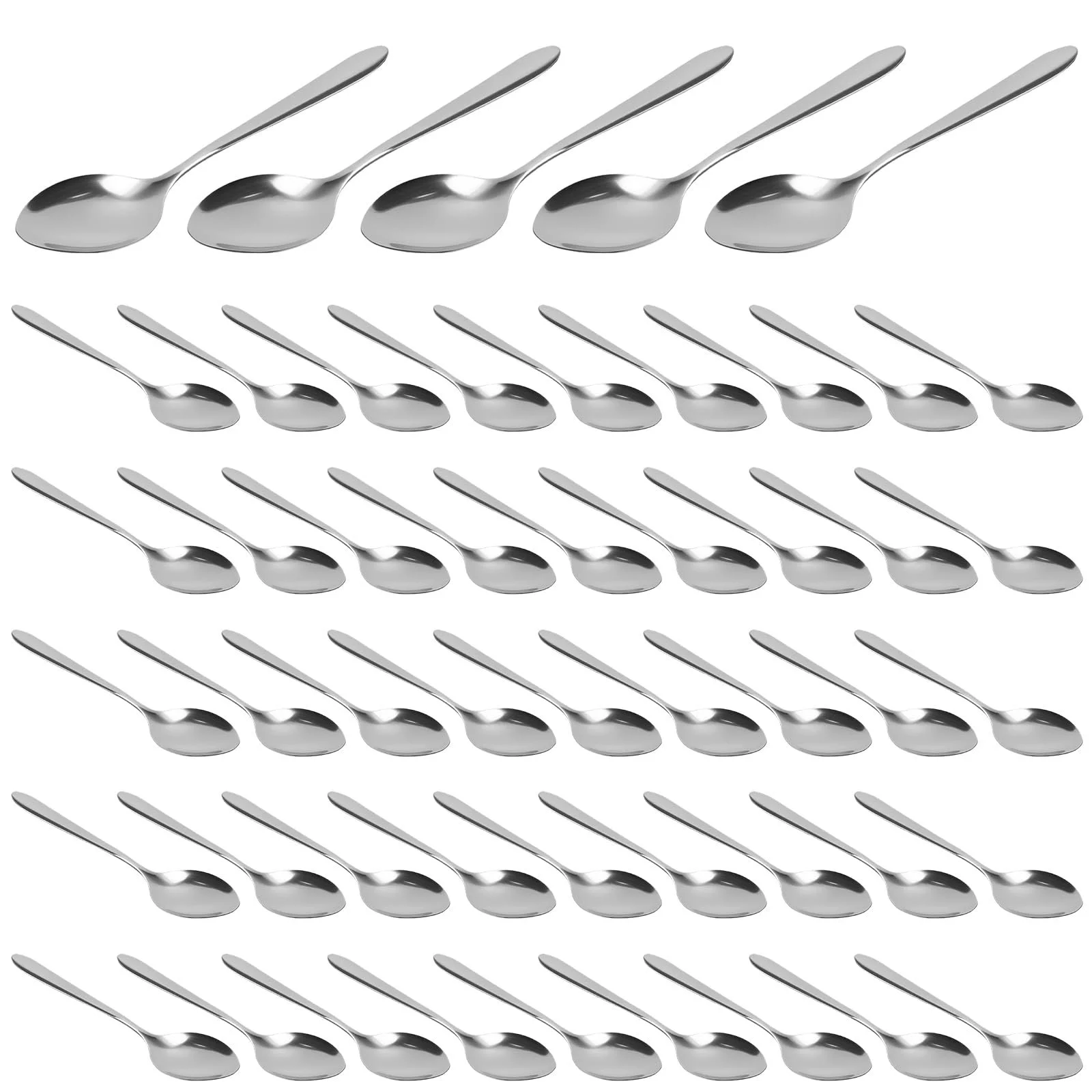 Набір ложок з нержавіючої сталі 50 шт, чайні, фото №1