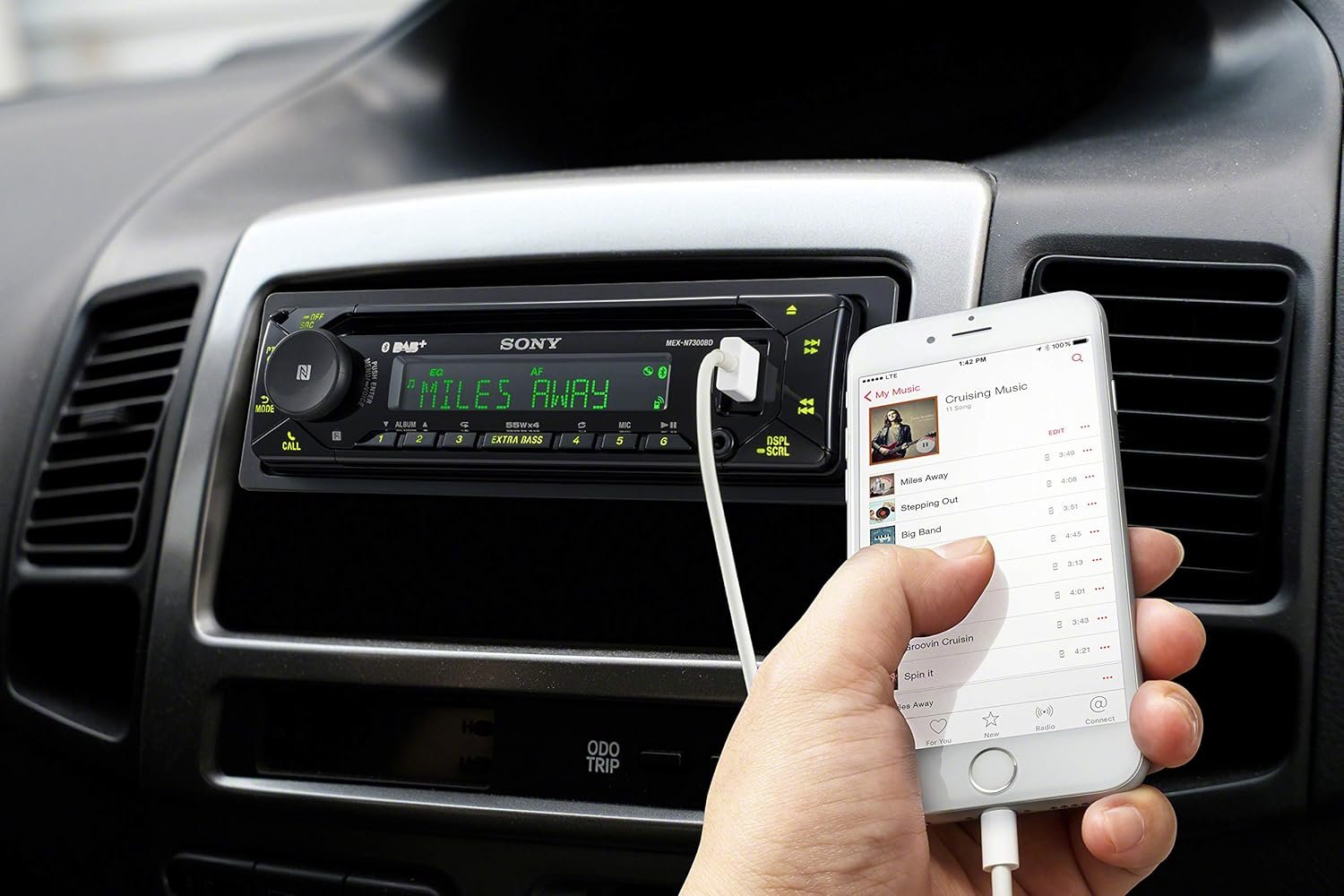 Автомагнитола Sony MEX-N7300BD / Bluetooth / NFC / USB / CD / AUX / DAB+, фото №5