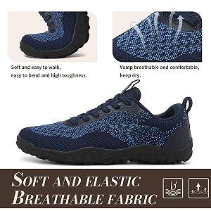 Кроссовки ASHION Минималистичные для бега по бездорожью с широкой носочной частью, мужские, тренировочные, для фитнеса synthetic.ua - Фото 1