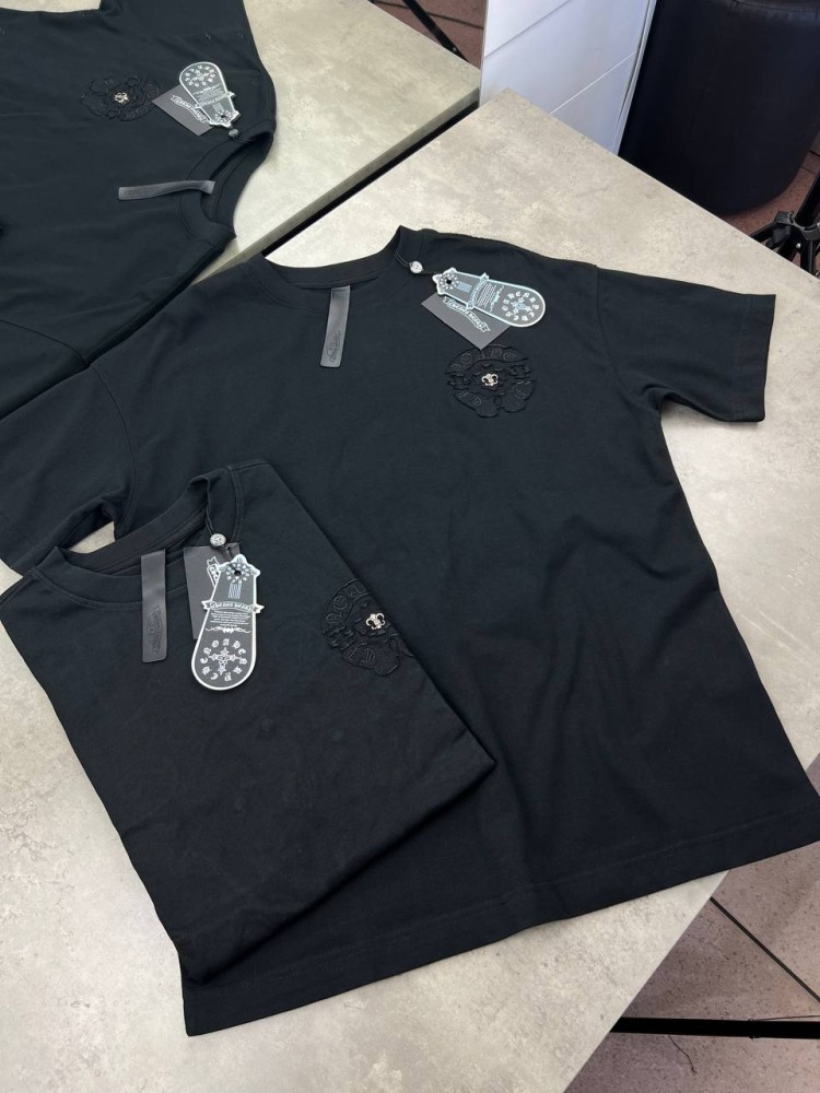 Футболка Chrome Hearts Logo Black f658, фото №4