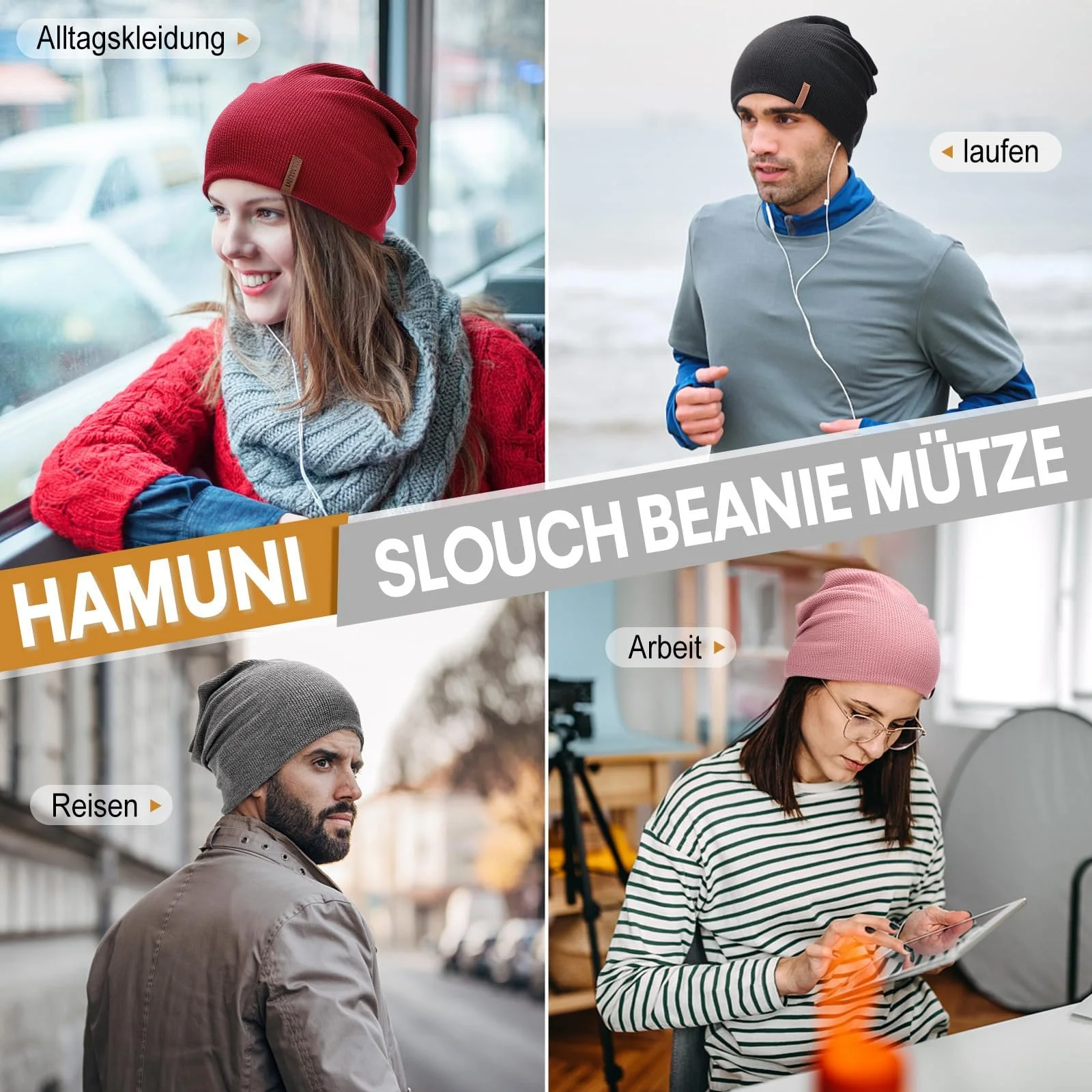 Шапка-бини HAMUNI Женская эластичная мягкая, фото №6 Шапка-бини HAMUNI Женская эластичная мягкая, фото №6