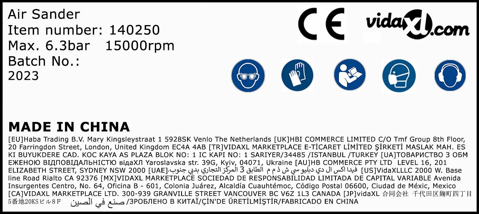 Шліфувальна машина vidaXL Міні 50 мм 1/4", фото №4