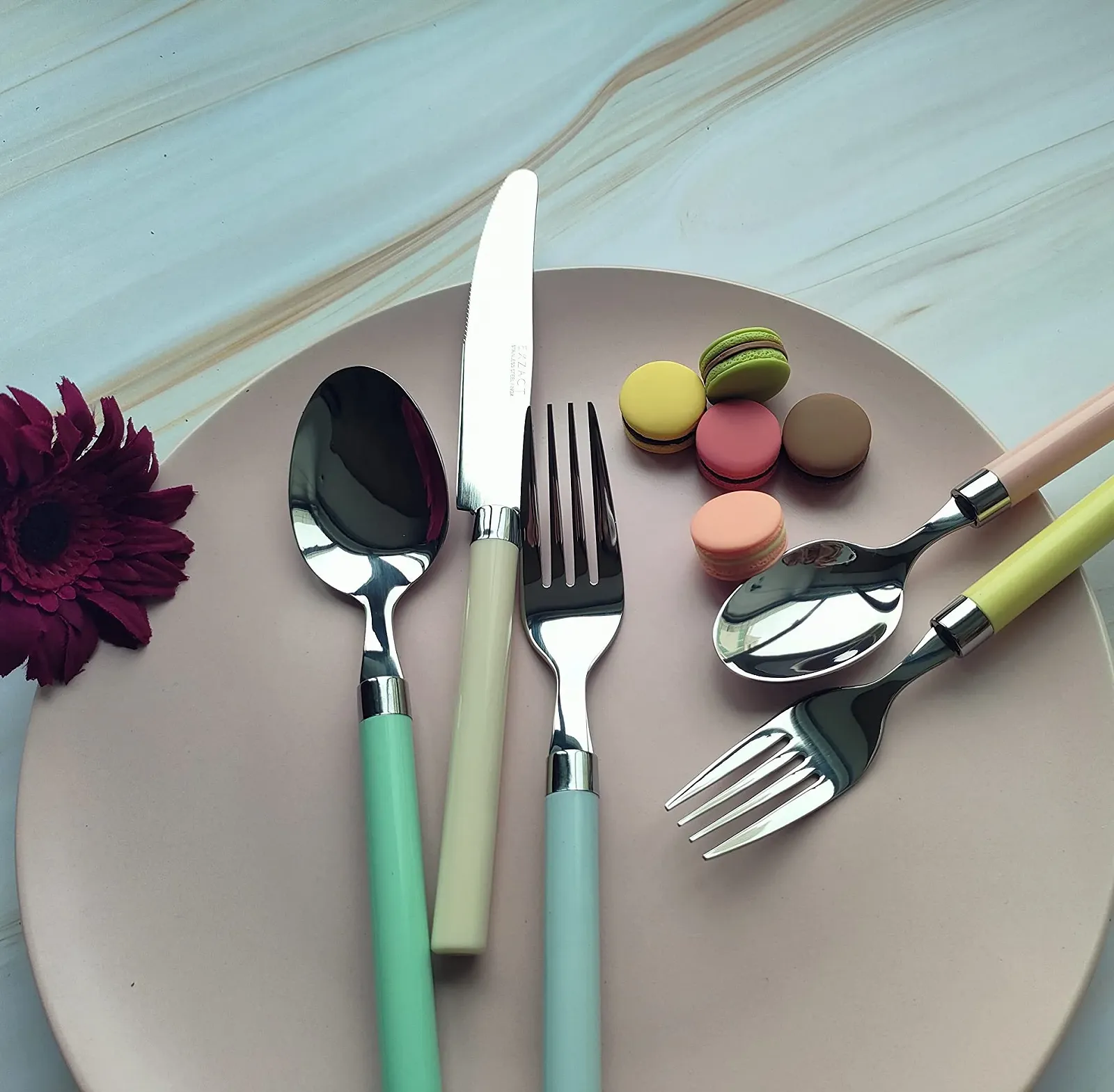 Набір столових приборів Exzact / 20 предметів / з нержавіючої сталі, фото №6