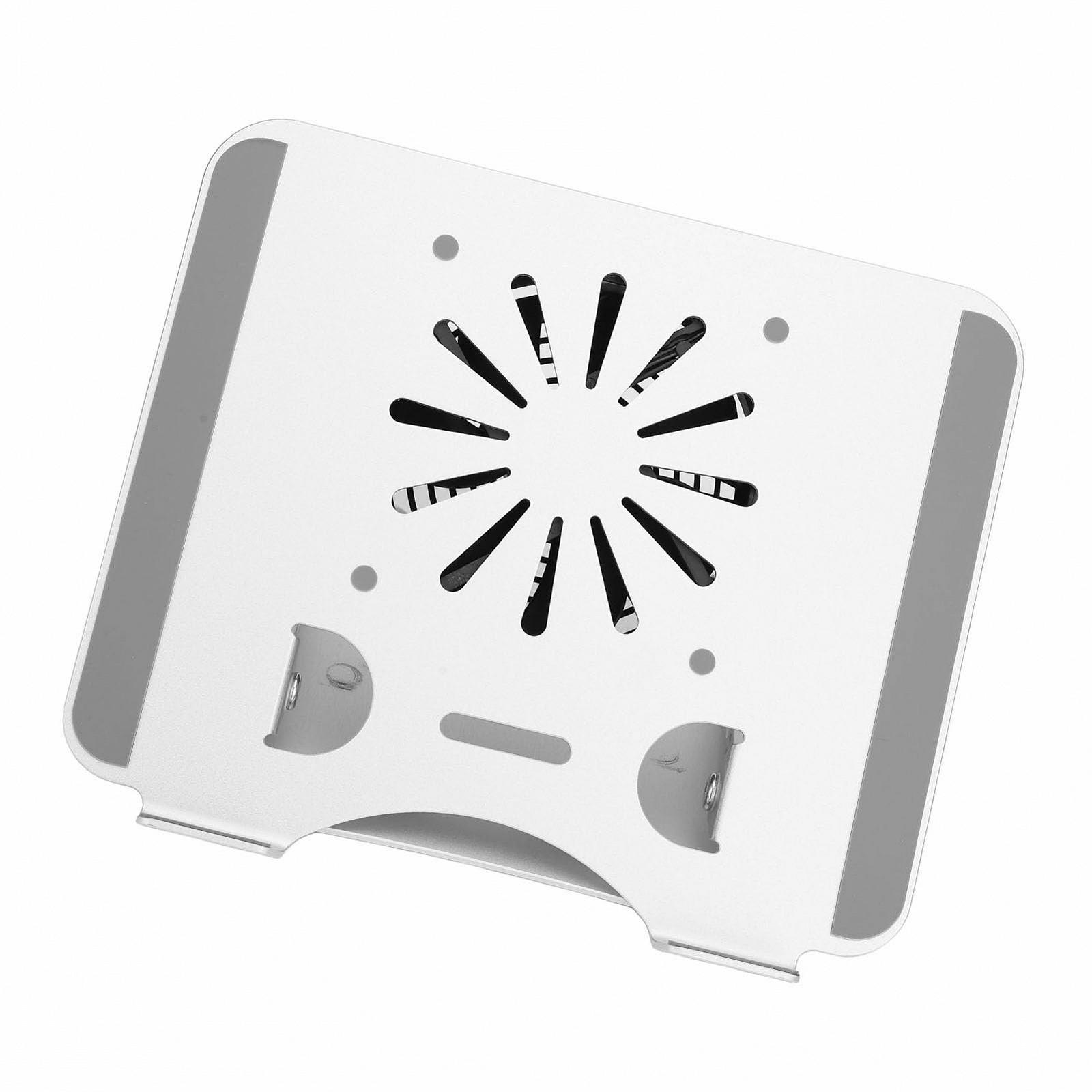 Підставка для ноутбука 17 дюймів з піднятою конструкцією з алюмінієвого сплаву та USB-вентилятором. Портативна і складана, фото №8