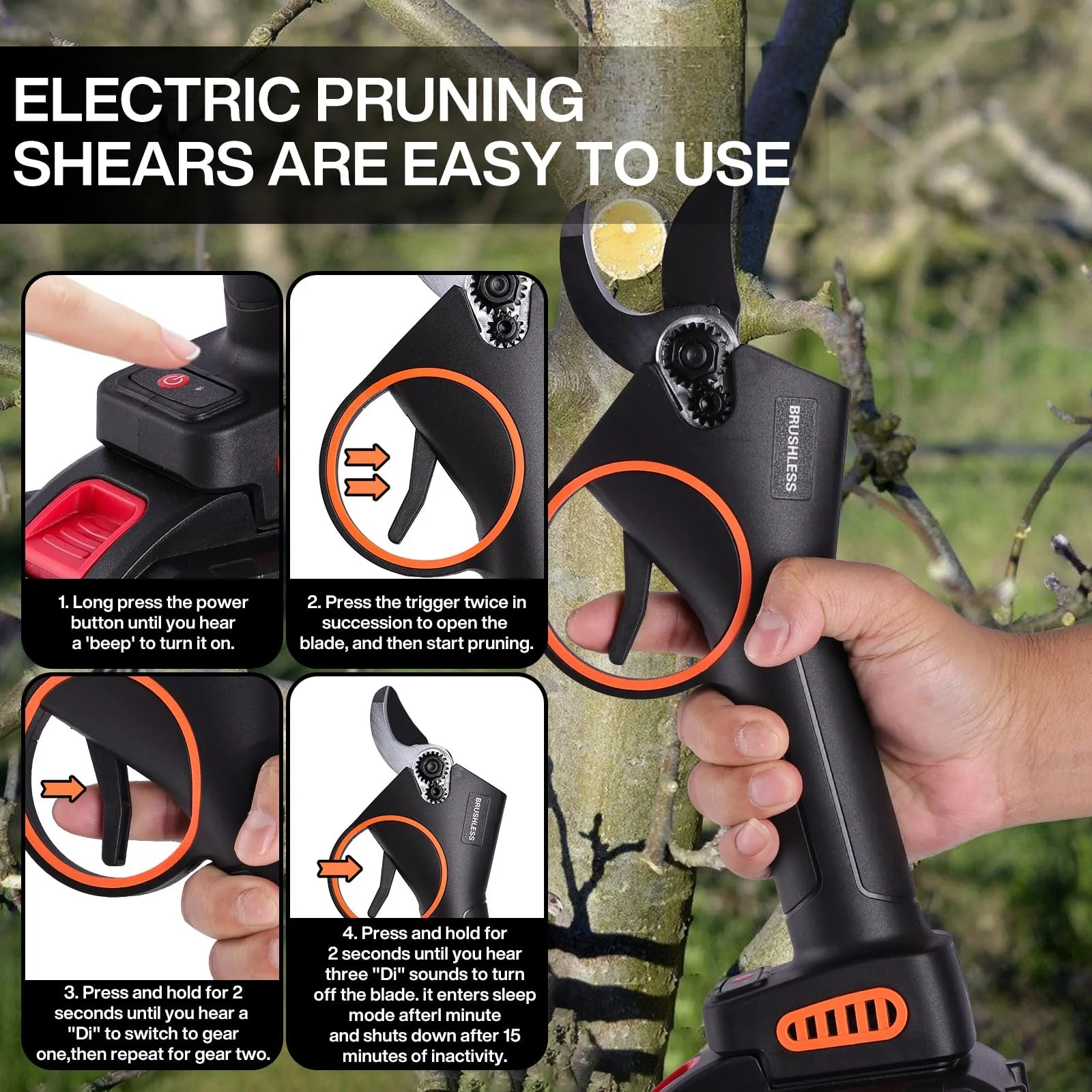 Акумуляторні Секатори, фото №2