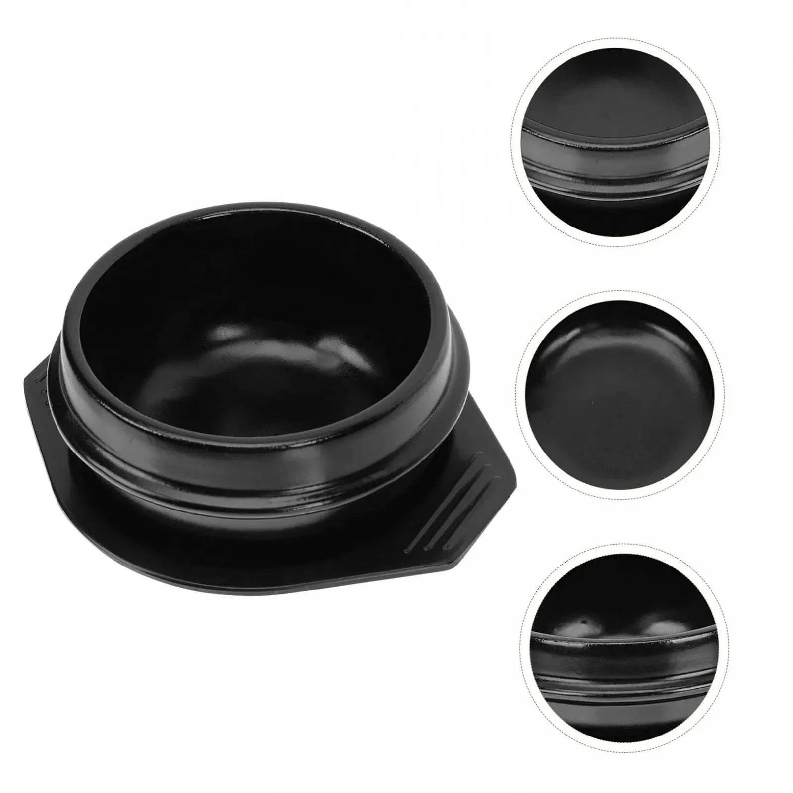 Горшок Ciieeo для бибимбапа керамический с подносом и ложкой 1100 мл термостойкий, фото №6 Горшок Ciieeo для бибимбапа керамический с подносом и ложкой 1100 мл термостойкий, фото №6