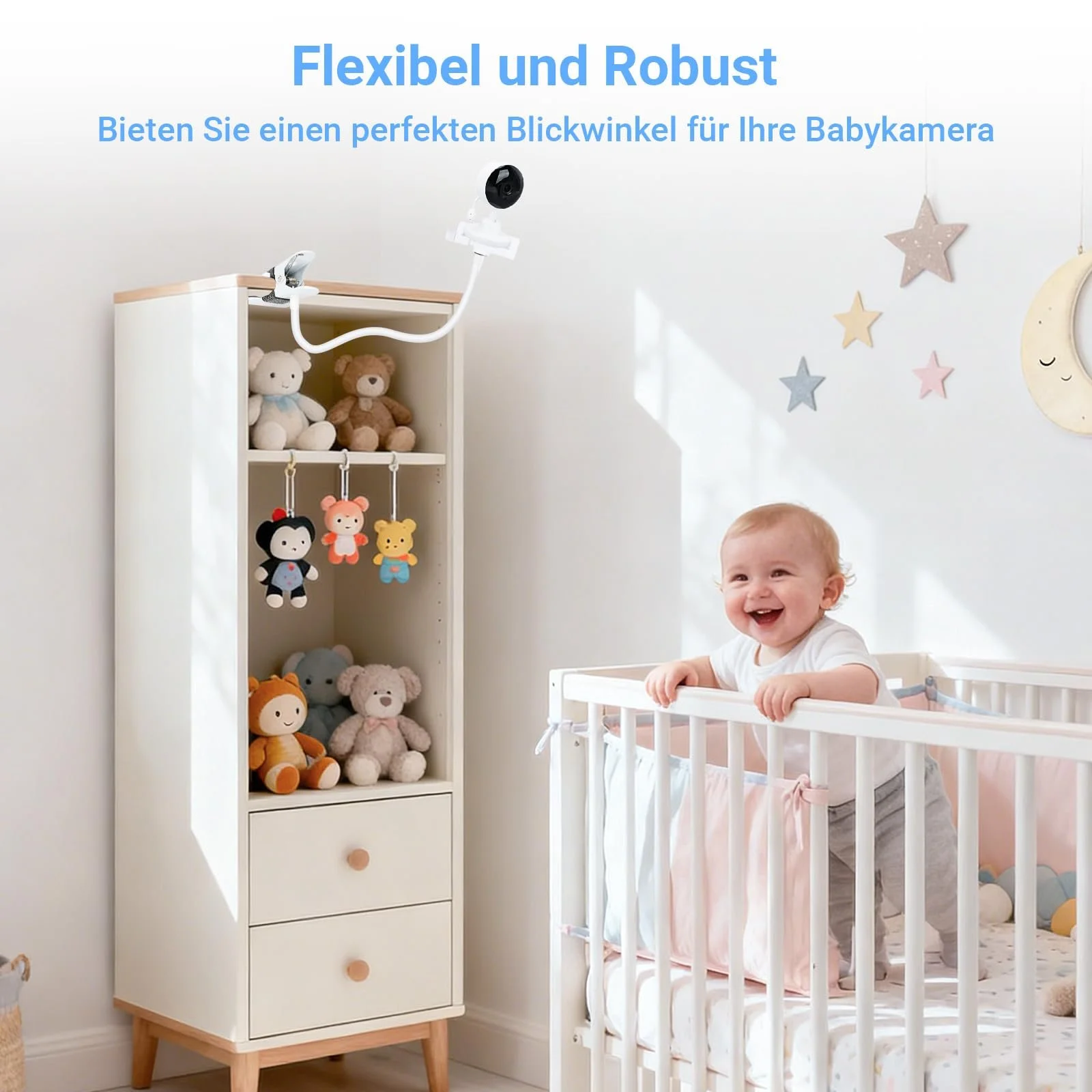 Тримач для відеоняні GHB універсальний затискач для Philips Avent Momcozy ieGeek Boifun універсальний штатив, фото №4