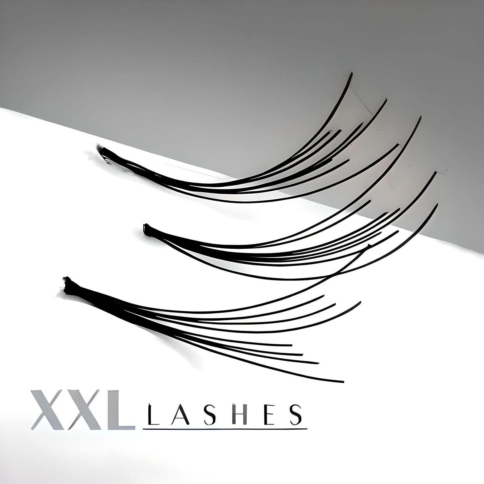 200 x Вії Flare з Тонким Вузлом / Довжина 6–15 мм / в Економічному Упаковці 08 мм, фото №1