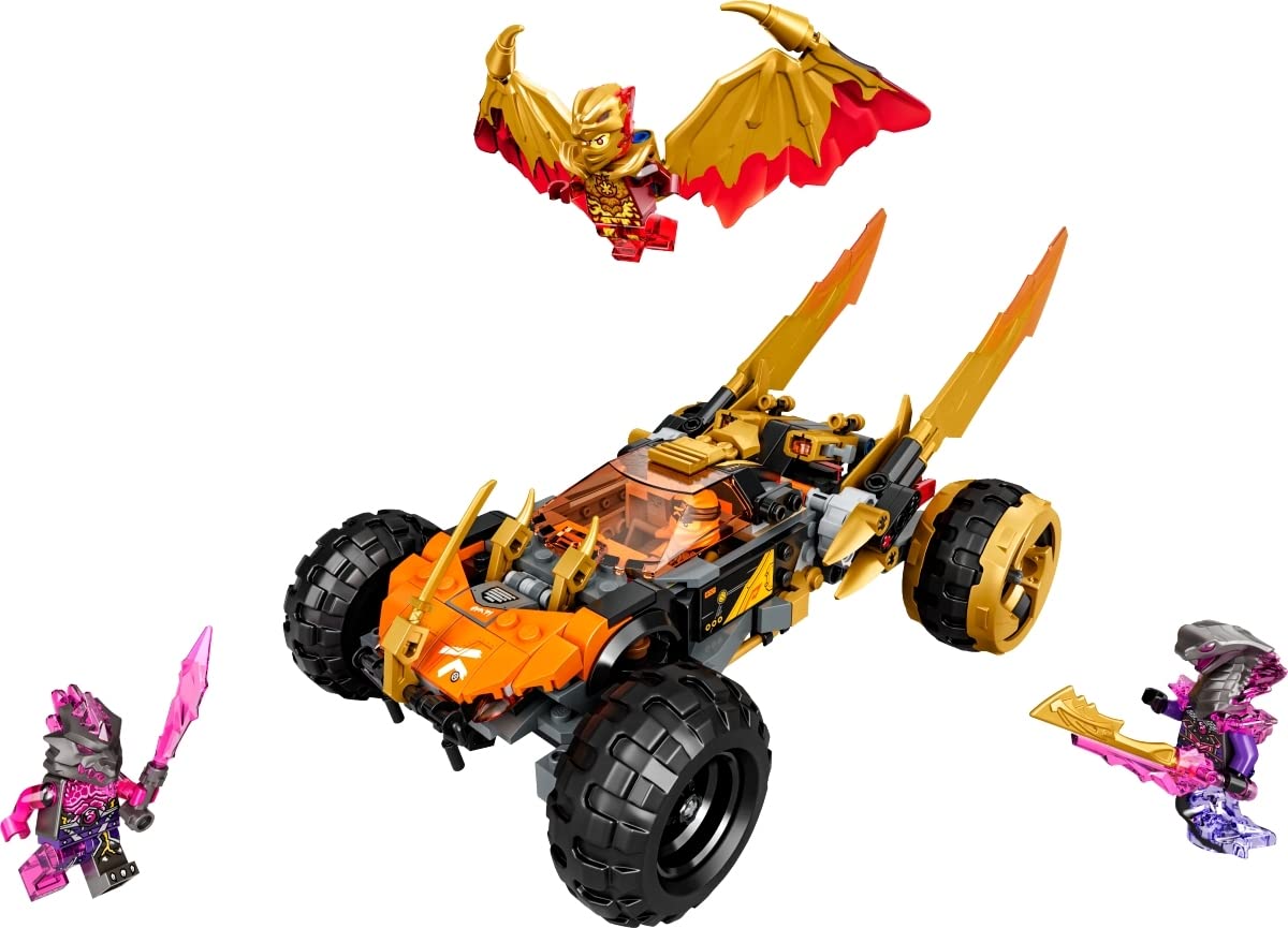 Конструктор Lego 71769 Coles Dragon Speedster, 71768 Jays Gold Dragon Motorcycle, 30592 Mini Thunder Hunter, фото №3