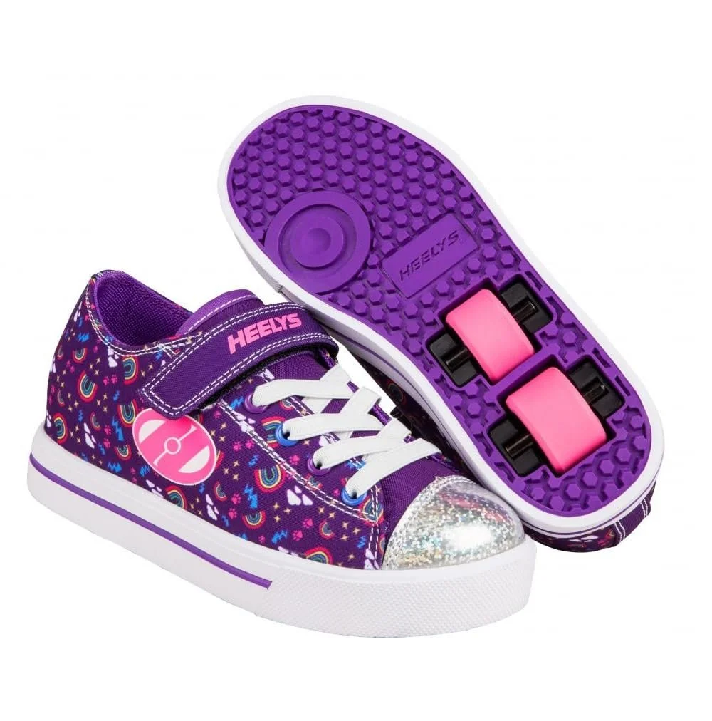 Роликовые кроссовки Heelys Snazzy для девочек Фиолетовый Мультицвет Радуга, фото №1 Роликовые кроссовки Heelys Snazzy для девочек Фиолетовый Мультицвет Радуга, фото №1