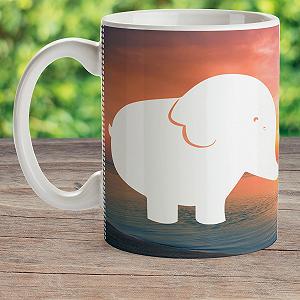 Дитяча Чашка Mr. & Mrs. Panda Слоненя Савана Пластикова synthetic.ua - Фото 1