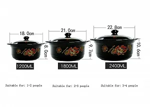 Каструля керамічна для тушкування, для відкритого вогню, високотемпературна, для приготування бульйонів, 2400 мл, чорна ціна на synthetic.ua - Фото 1 Каструля керамічна для тушкування, для відкритого вогню, високотемпературна, для приготування бульйонів, 2400 мл, чорна synthetic.ua - Фото 1