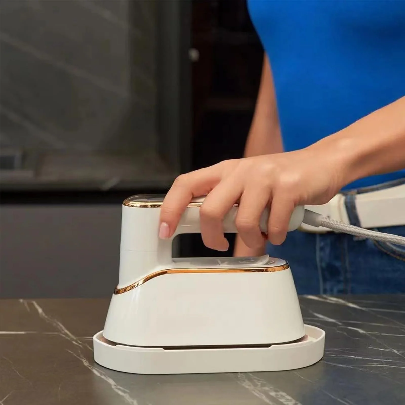 Вертикальний відпарювач diceevil 1200 Вт 4 Modes Foldable 150 мл, фото №4