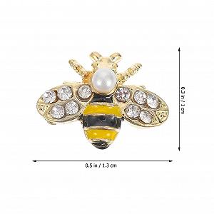 Прикраси для нігтів у формі бджілки minkissy, зроблені зі сплаву своїми руками synthetic.ua - Фото 1