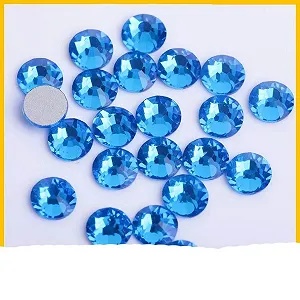 Стрази Блакитна Серія S 3 30 Кристалів Блискітки для Тканини Одягу Блакитний Коштовний Камінь S 16 1440 штук synthetic.ua - Фото 1