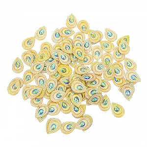 Набор Стразы Lurrose Набор 1 Капли из смолы в форме павлина для модных аксессуаров - Фото 1