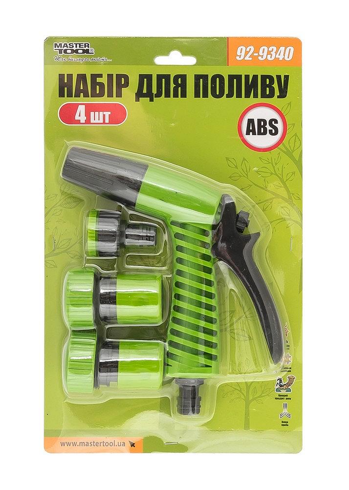 Набір для поливу MASTERTOOL 4 шт Пістолет/Адаптер 1/2" ВР-3/4" ВР/Конектор 3/4"/Конектор 3/4" STOP 92-9340, фото №10