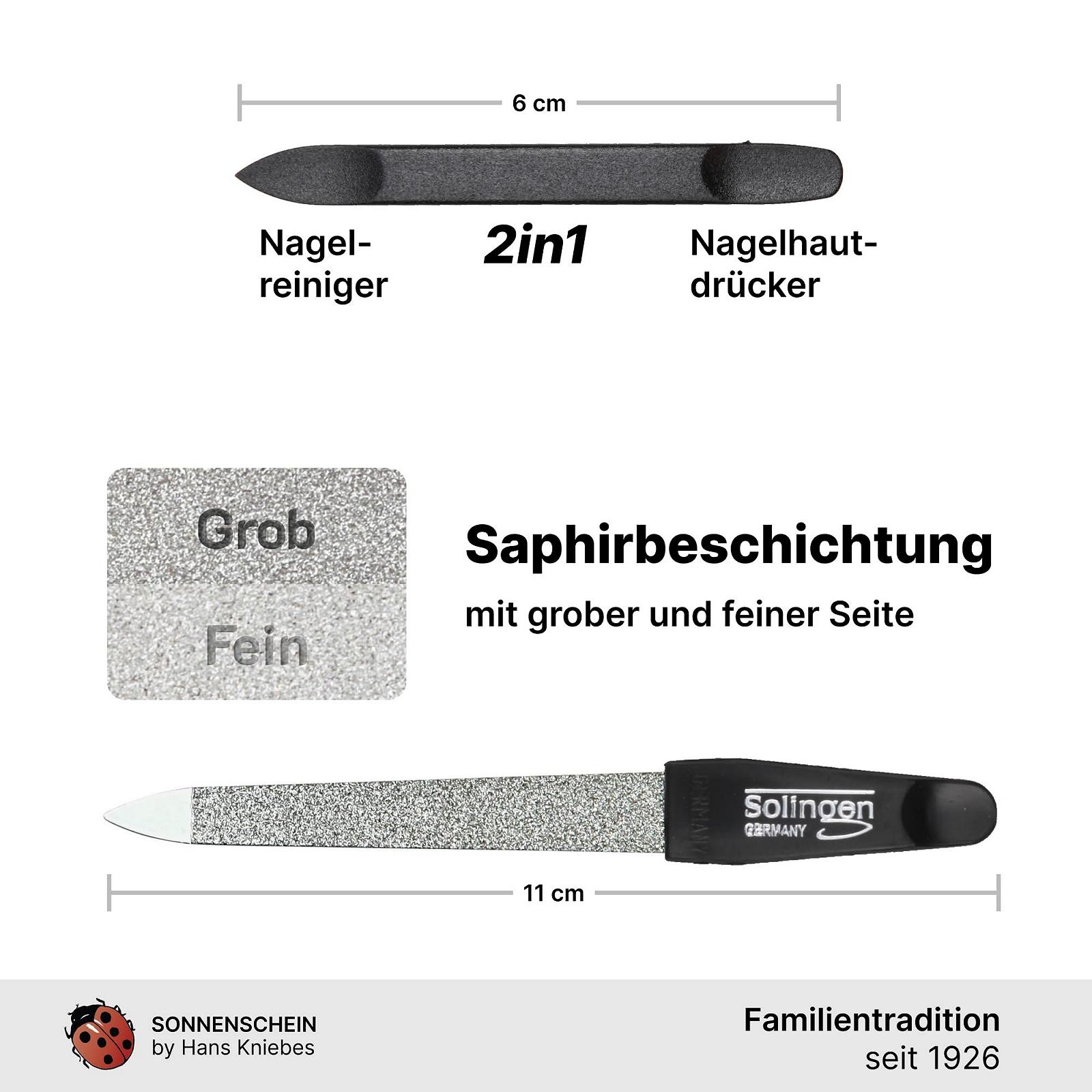 Набір для манікюру Sonnenschein by Hans Kniebes 6 предметів Чорний/Бежевий, фото №4 Набір для манікюру Sonnenschein by Hans Kniebes 6 предметів Чорний/Бежевий, фото №4